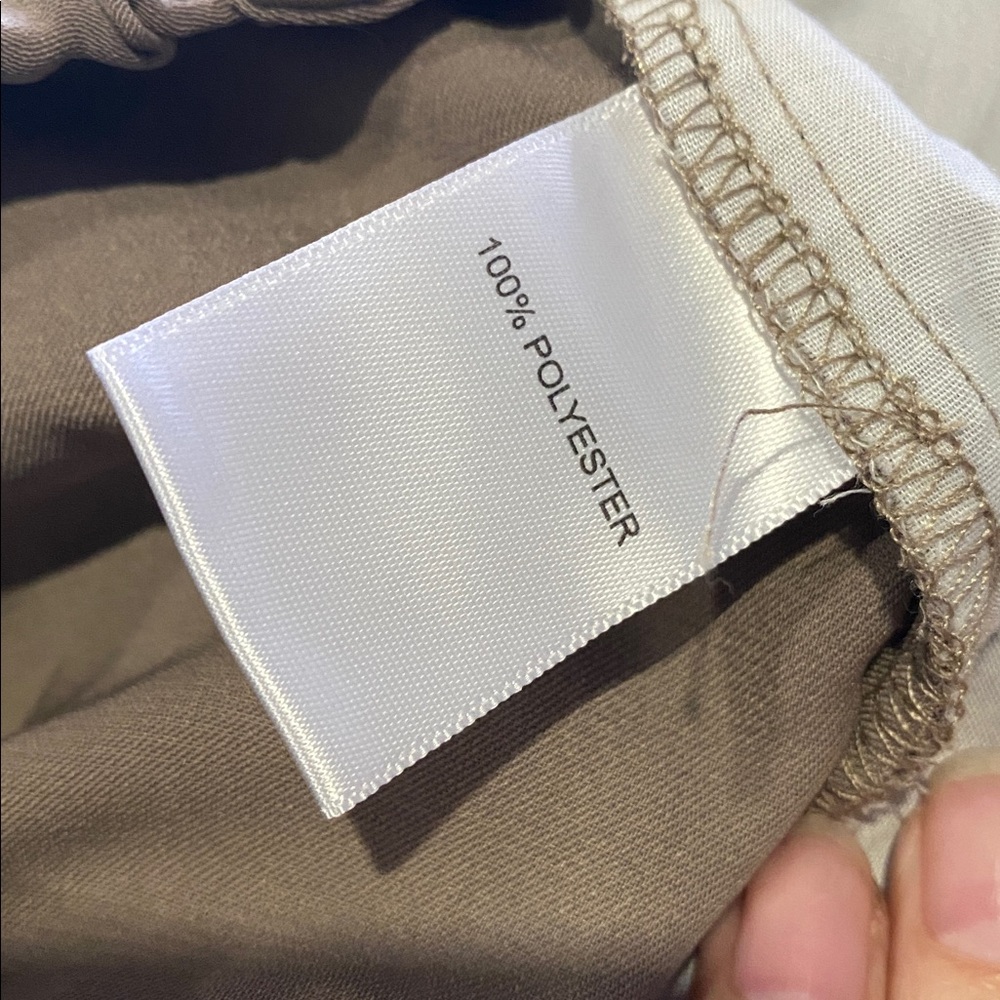 Wide Leg High-Waist Trousers - Taupe - Picture 13 of 15